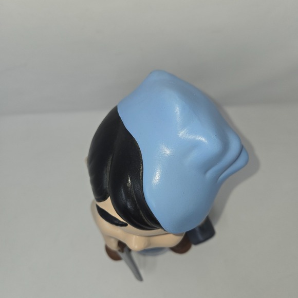 Vintage Atlantic Mold Smiley Boy Carpenter Handyman Plumber Vintage Blue Yellow - Picture 10 of 16